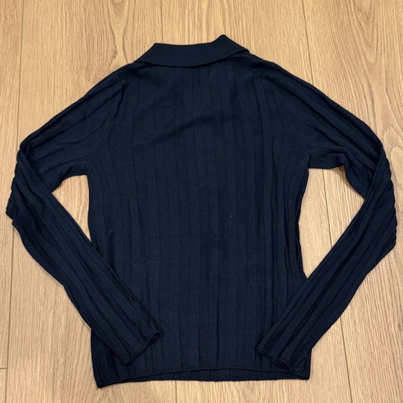 Mango Ribbed Zip-Neck Sweater - Picture 4 of 5